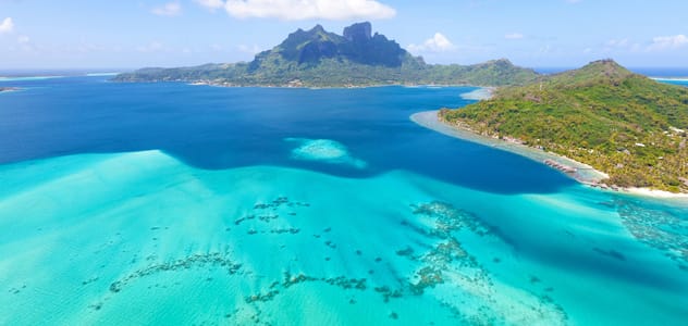 Aerial view of Tahiti
